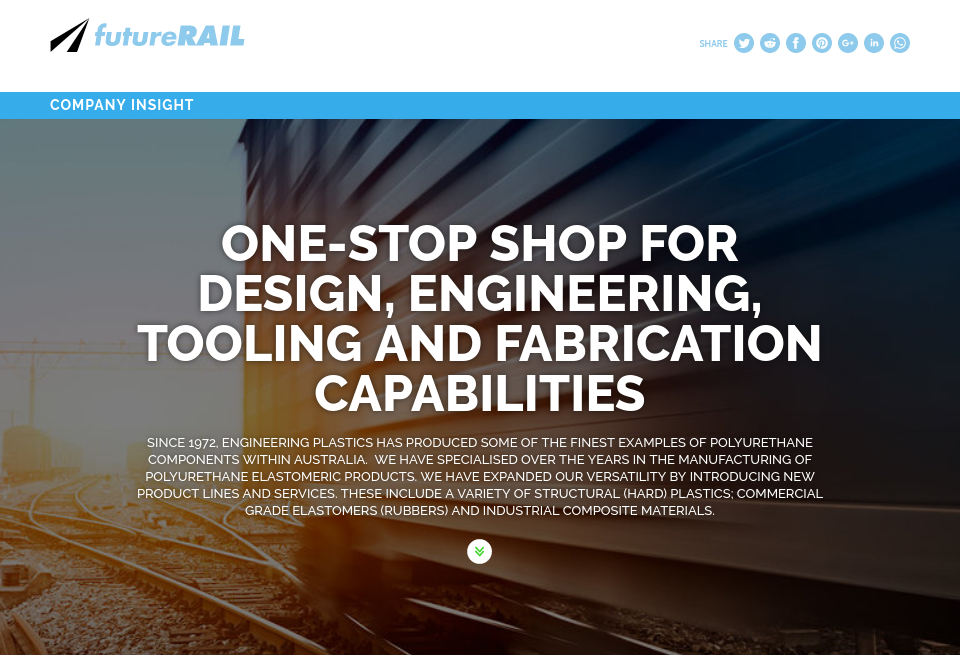 Engineering Plastics Company Insight Future Rail Australia November