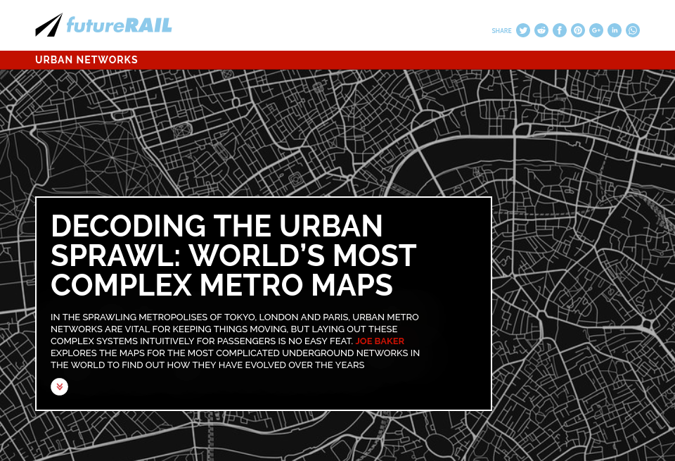 Decoding the urban sprawl: the world’s most complex metro maps - Future Rail  Issue 71  March 2019